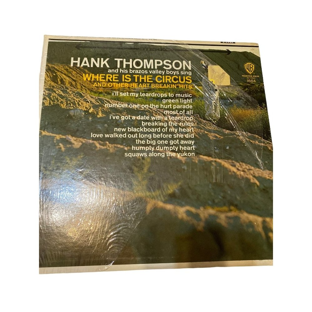 Vintage Hank Thompson where is the circus vinyl record